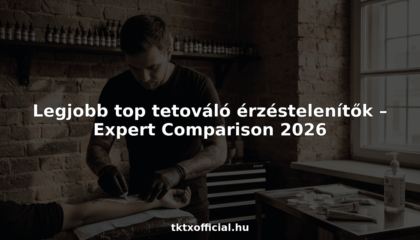 Legjobb top tetováló érzéstelenítők – Expert Comparison 2026