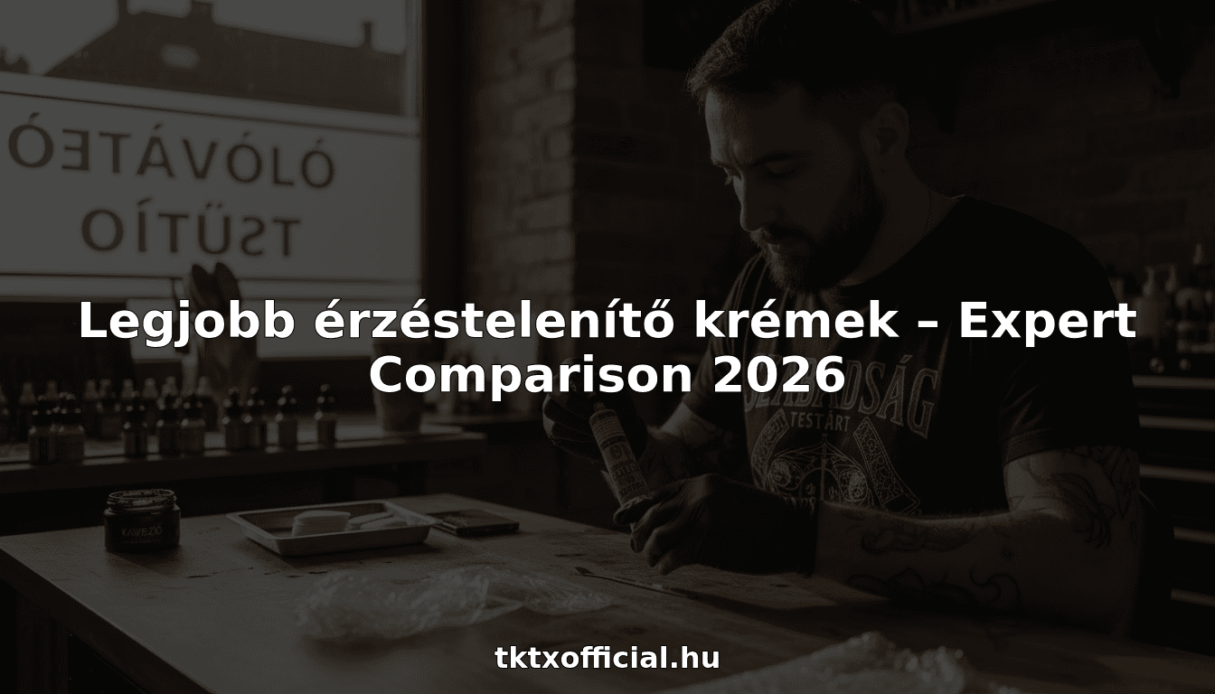 Legjobb érzéstelenítő krémek – Expert Comparison 2026