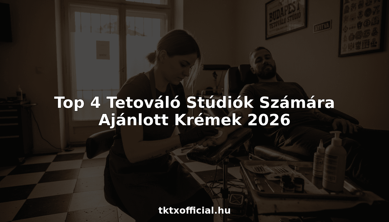 Top 4 Tetováló Stúdiók Számára Ajánlott Krémek 2026