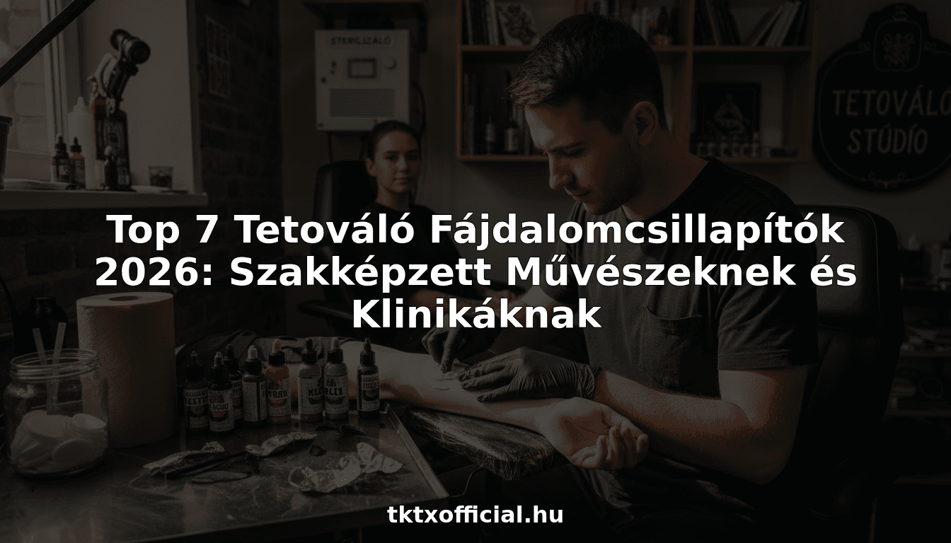 Top 7 Tetováló Fájdalomcsillapítók 2026: Szakképzett Művészeknek és Klinikáknak