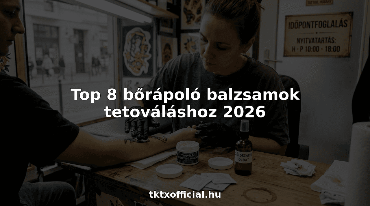 Top 8 bőrápoló balzsamok tetováláshoz 2026