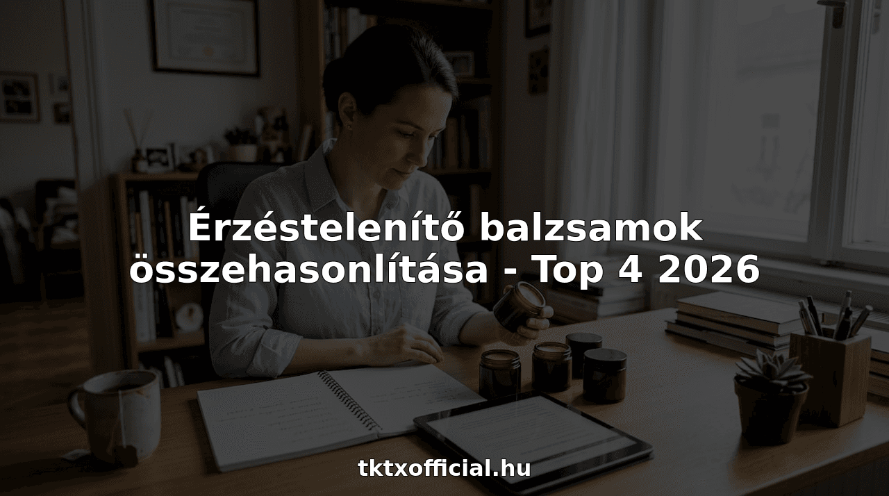 Érzéstelenítő balzsamok összehasonlítása - Top 4 2026
