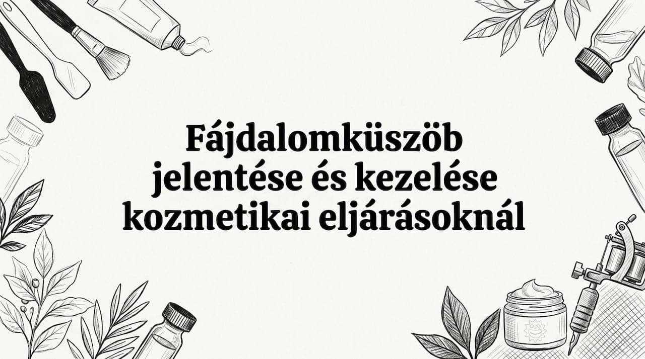 Fájdalomküszöb jelentése és kezelése kozmetikai eljárásoknál
