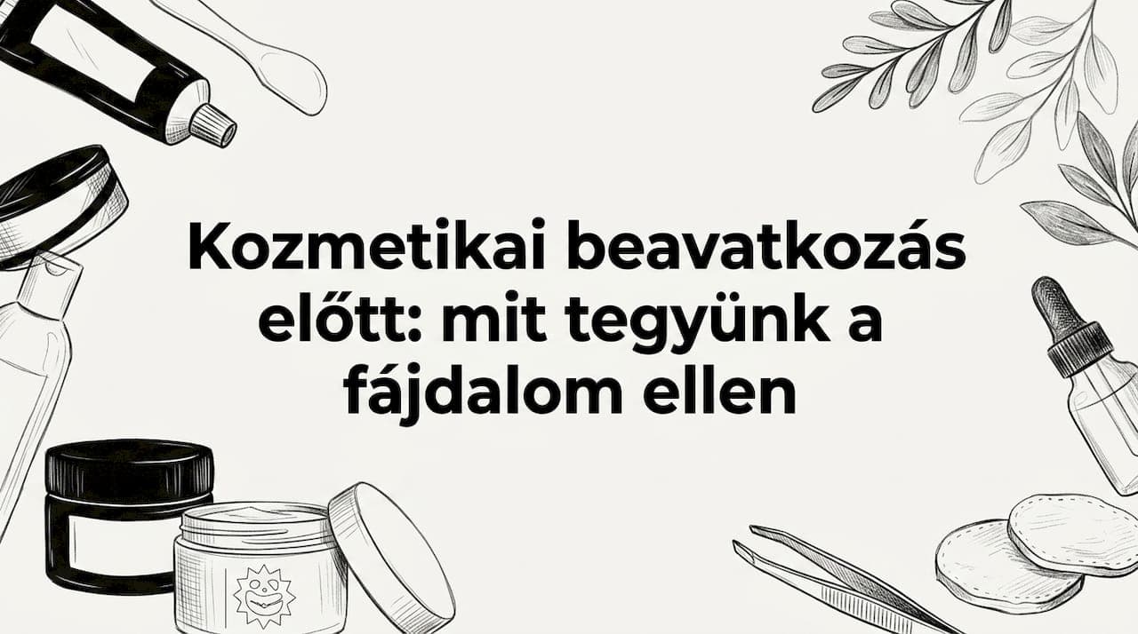 Kozmetikai beavatkozás előtt: mit tegyünk a fájdalom ellen