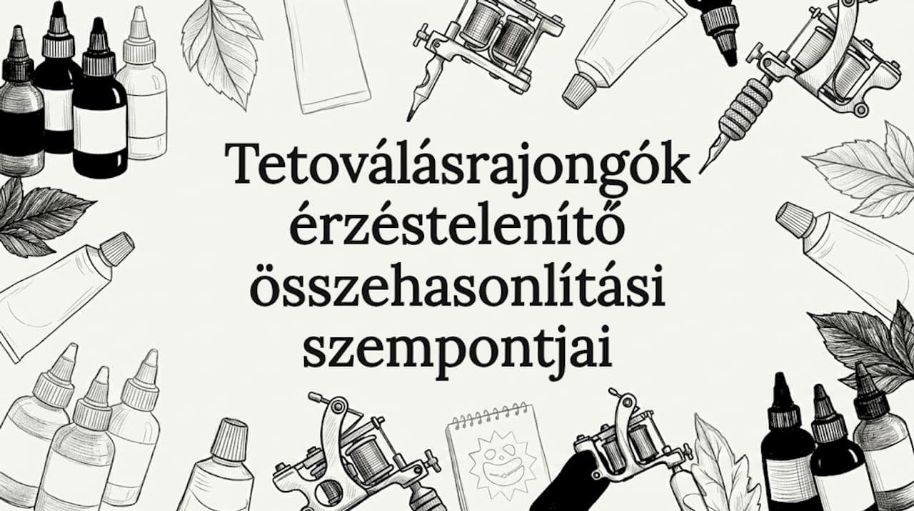Tetoválásrajongók érzéstelenítő összehasonlítási szempontjai