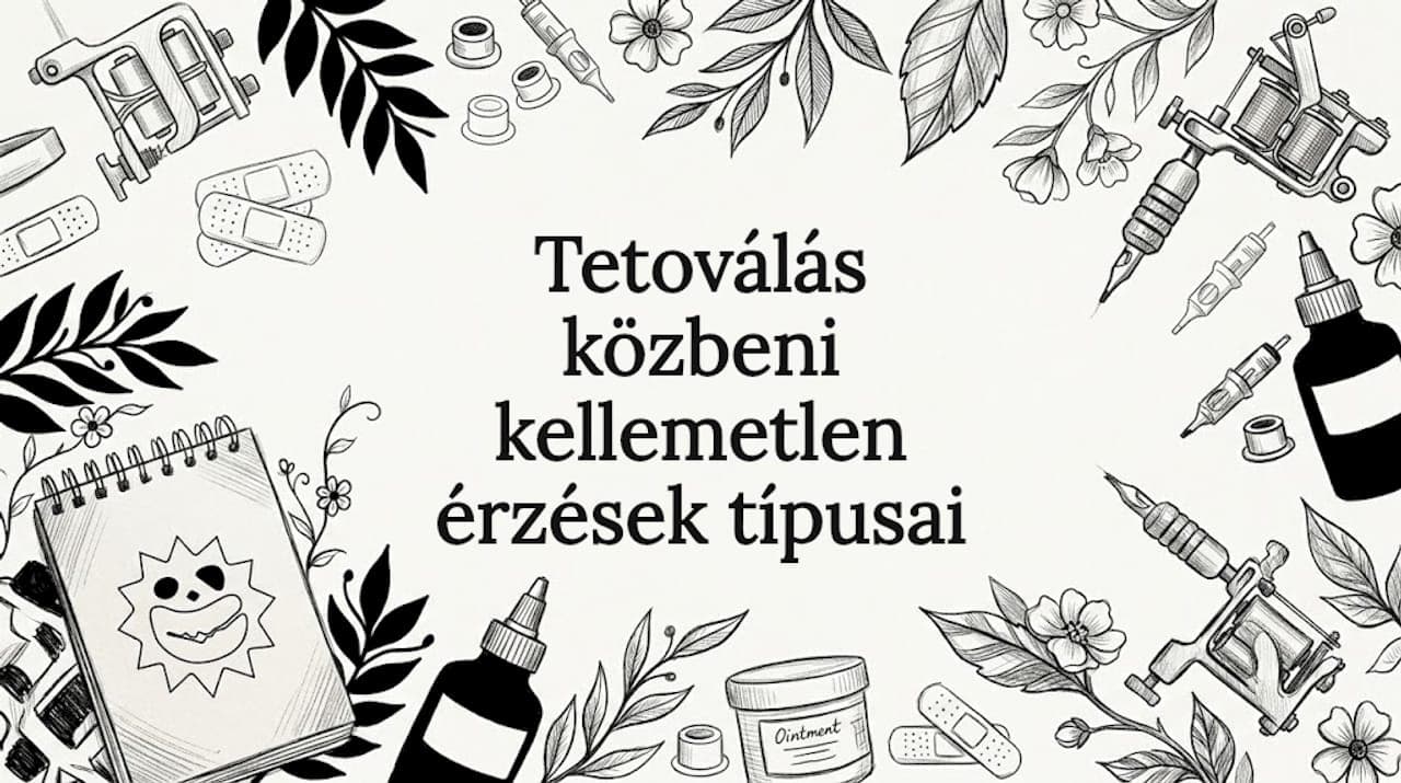 Tetoválás közbeni kellemetlen érzések típusai