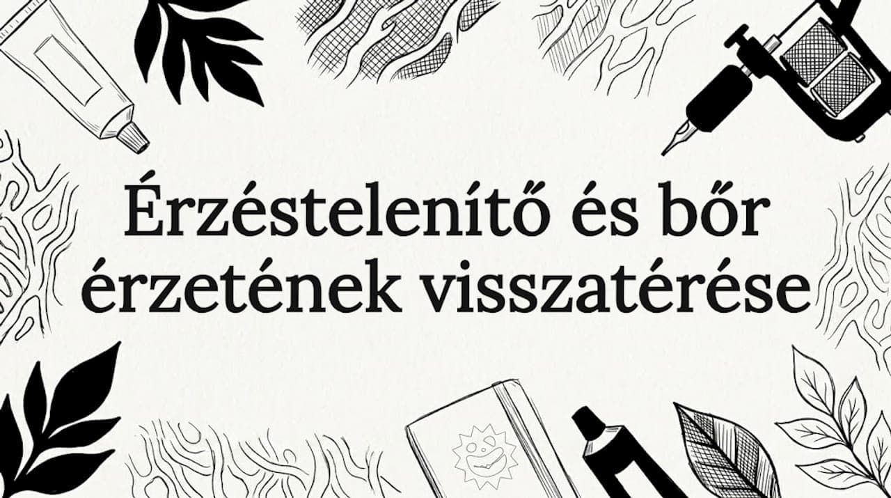 Érzéstelenítő és bőr érzetének visszatérése