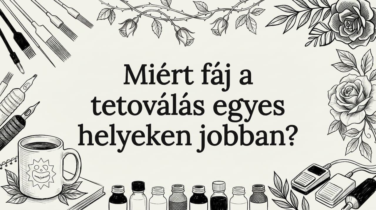 Miért fáj a tetoválás egyes helyeken jobban?