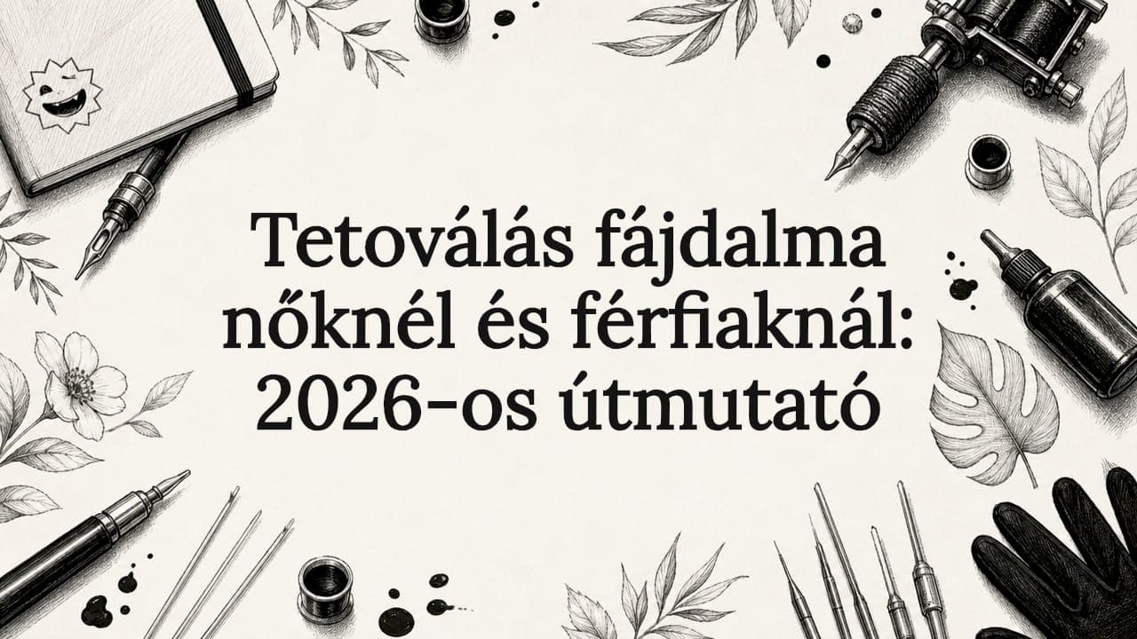 Tetoválás fájdalma nőknél és férfiaknál: 2026-os útmutató