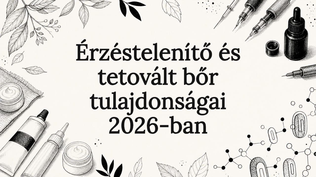 Érzéstelenítő és tetovált bőr tulajdonságai 2026-ban