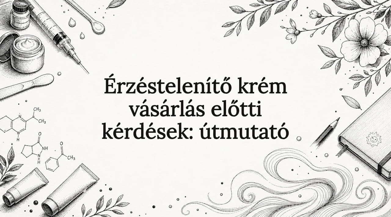 Érzéstelenítő krém vásárlás előtti kérdések: útmutató