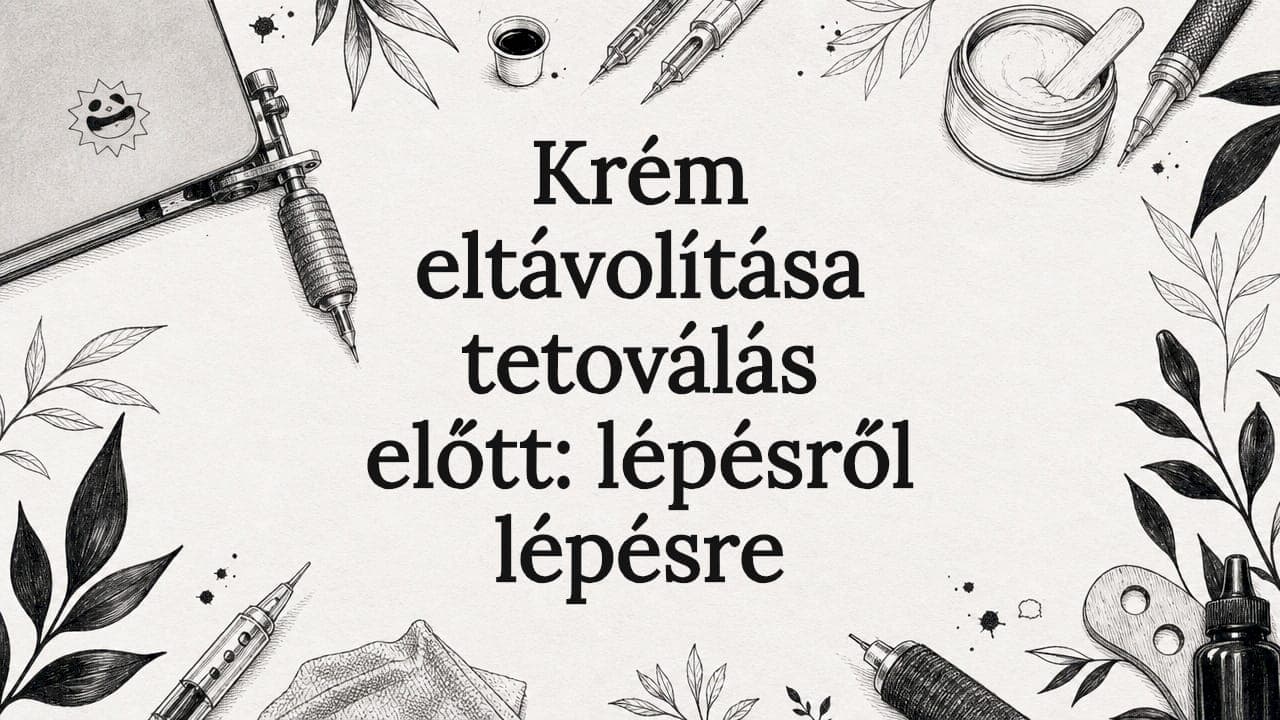 Krém eltávolítása tetoválás előtt: lépésről lépésre