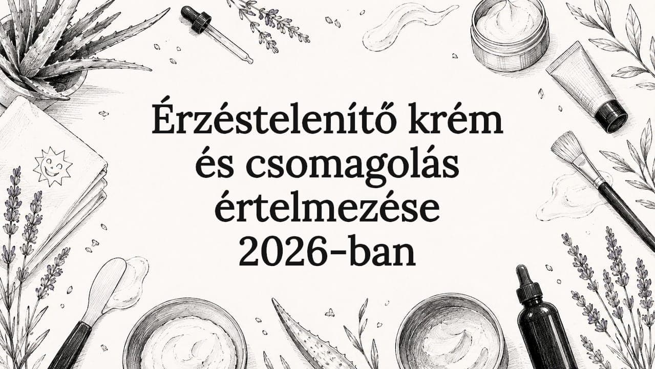 Érzéstelenítő krém és csomagolás értelmezése 2026-ban
