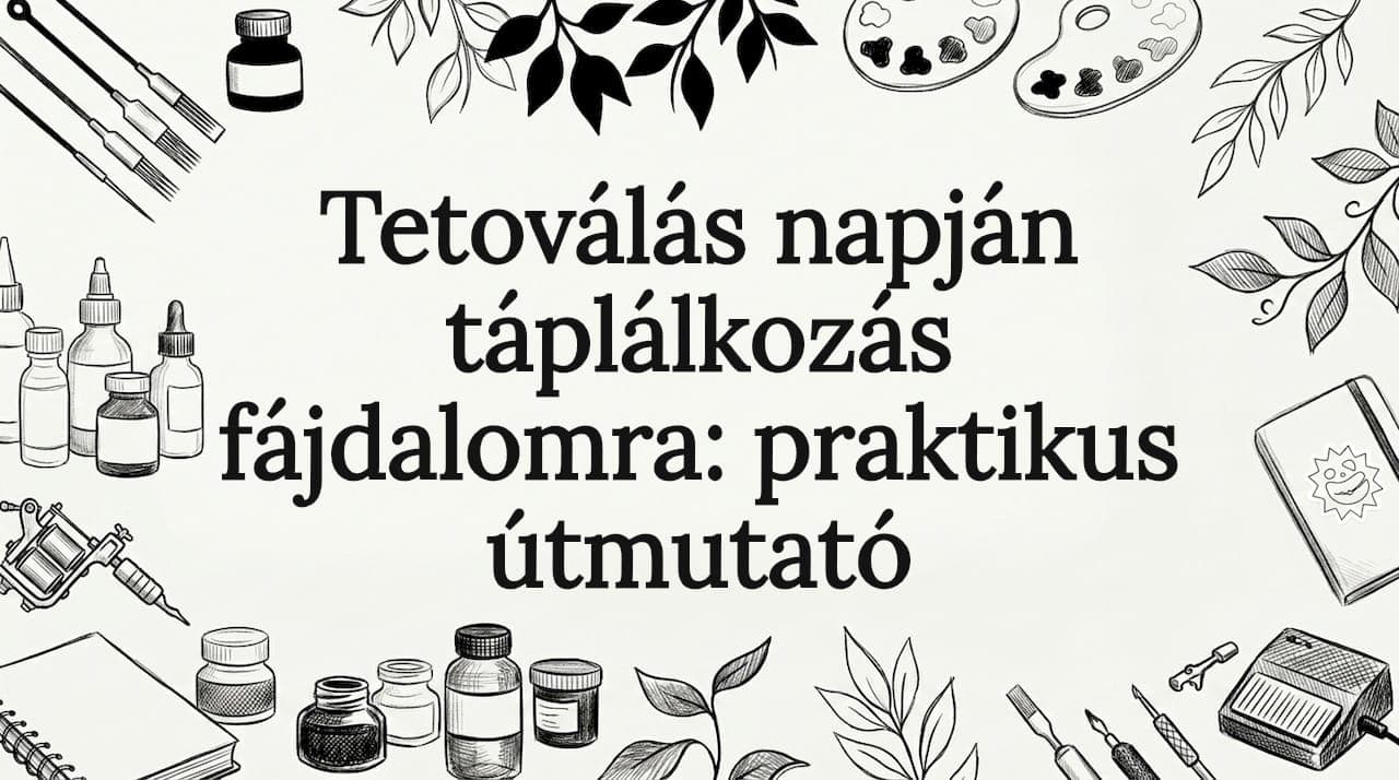 Tetoválás napján táplálkozás fájdalomra: praktikus útmutató