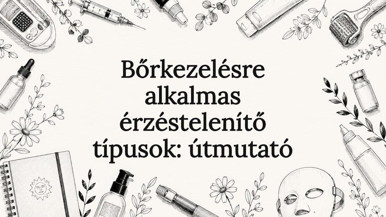 Bőrkezelésre alkalmas érzéstelenítő típusok: útmutató