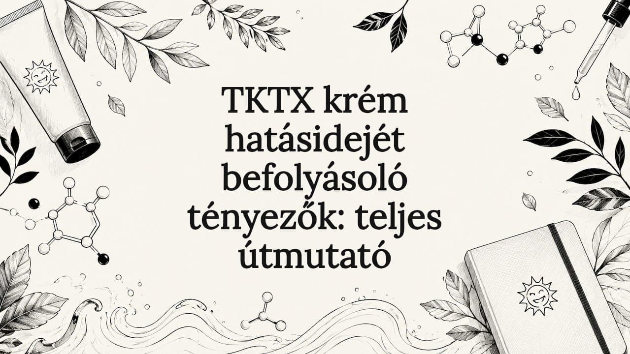 TKTX krém hatásidejét befolyásoló tényezők: teljes útmutató