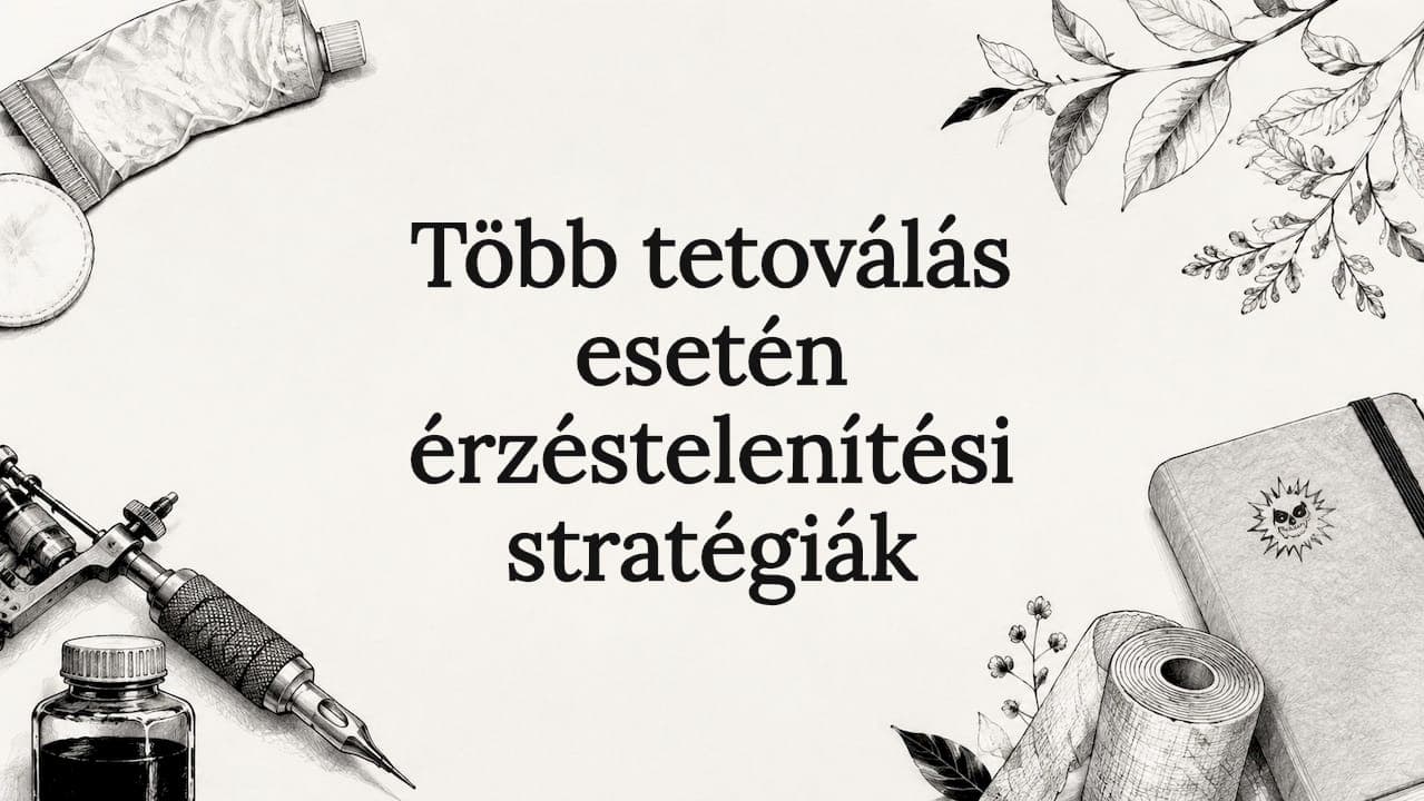 Több tetoválás esetén érzéstelenítési stratégiák