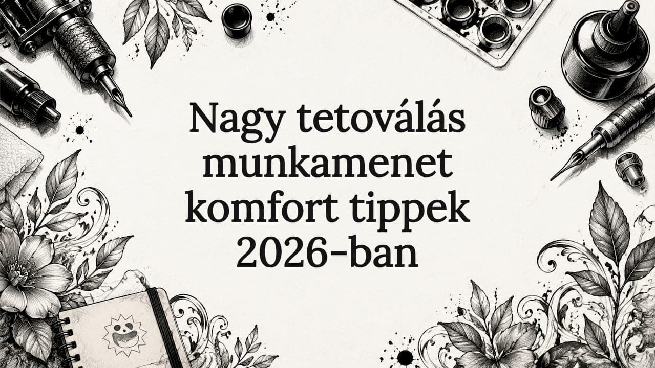 Nagy tetoválás munkamenet komfort tippek 2026-ban