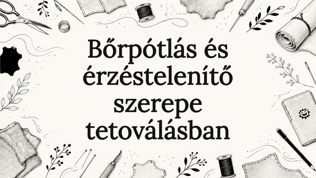 Bőrpótlás és érzéstelenítő szerepe tetoválásban