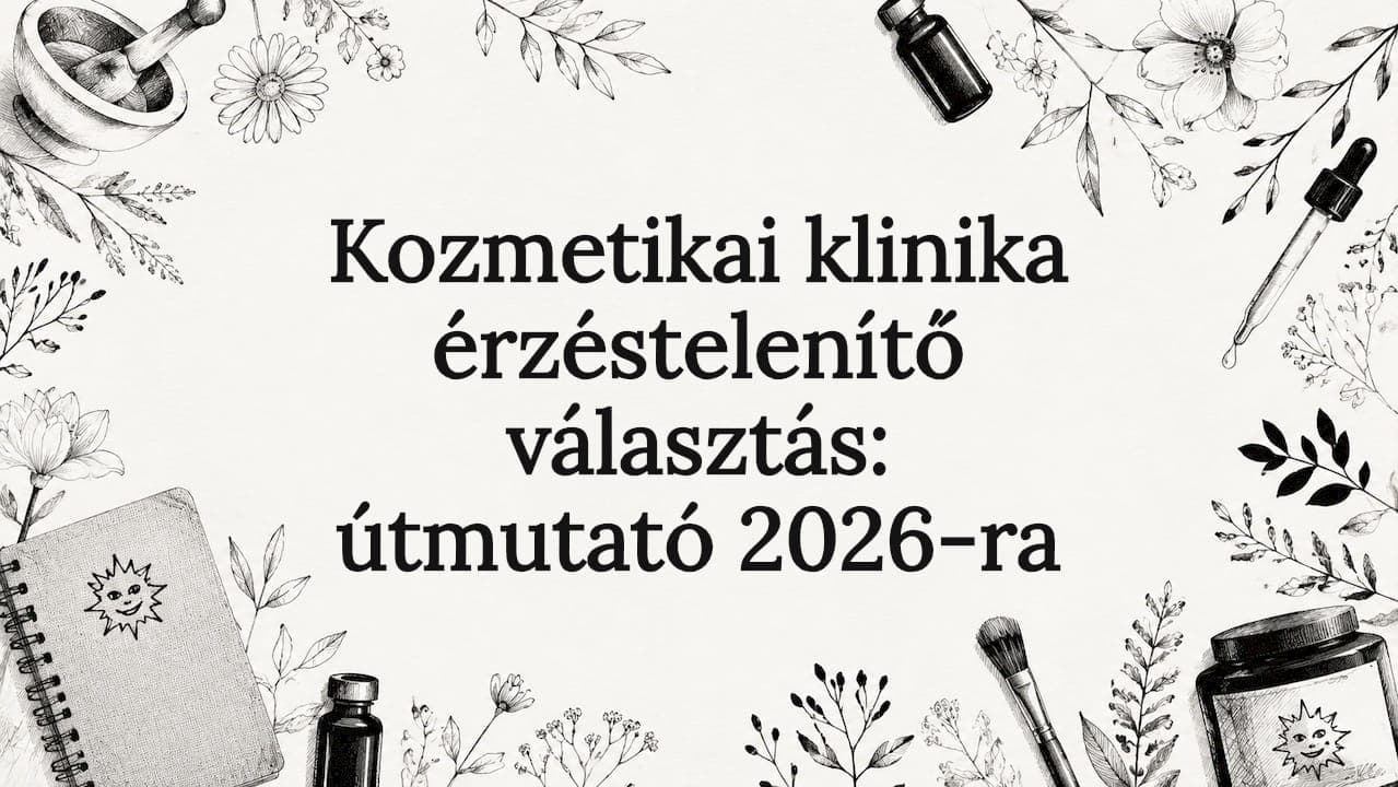 Kozmetikai klinika érzéstelenítő választás: útmutató 2026-ra