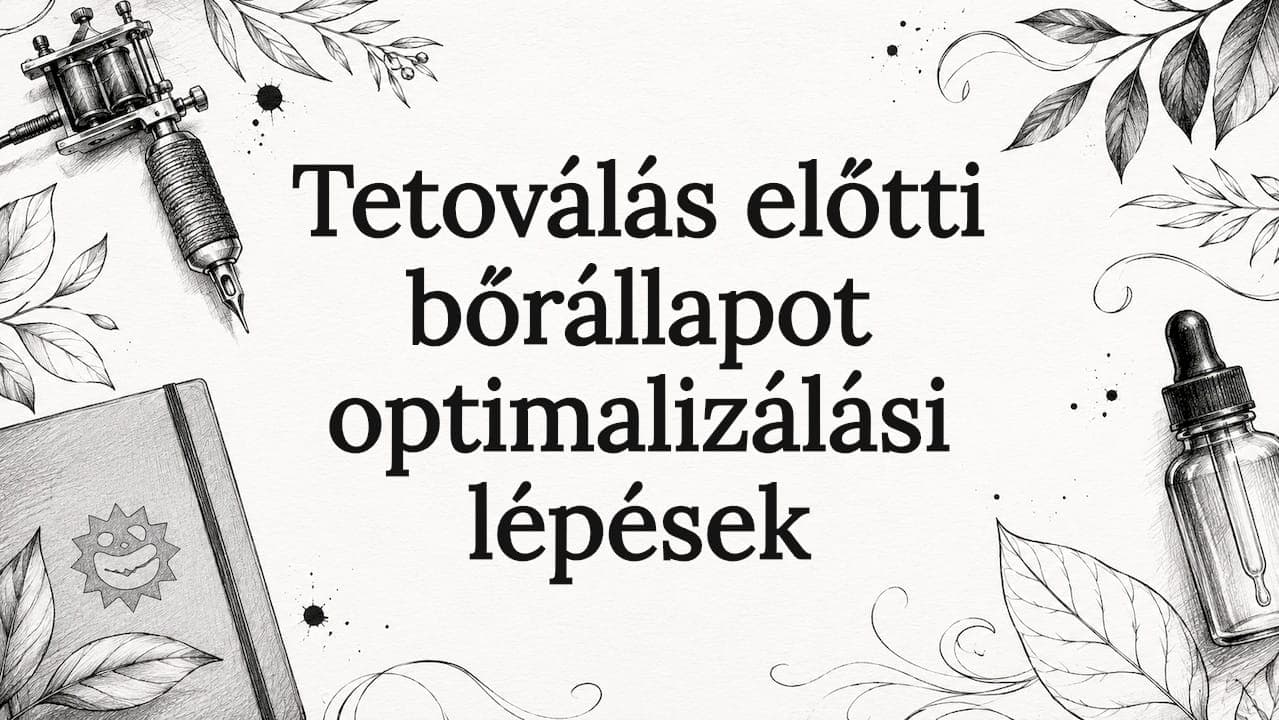 Tetoválás előtti bőrállapot optimalizálási lépések