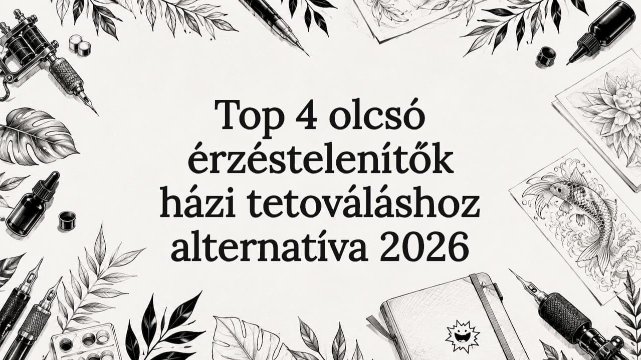 Top 4 olcsó érzéstelenítők házi tetováláshoz alternatíva 2026