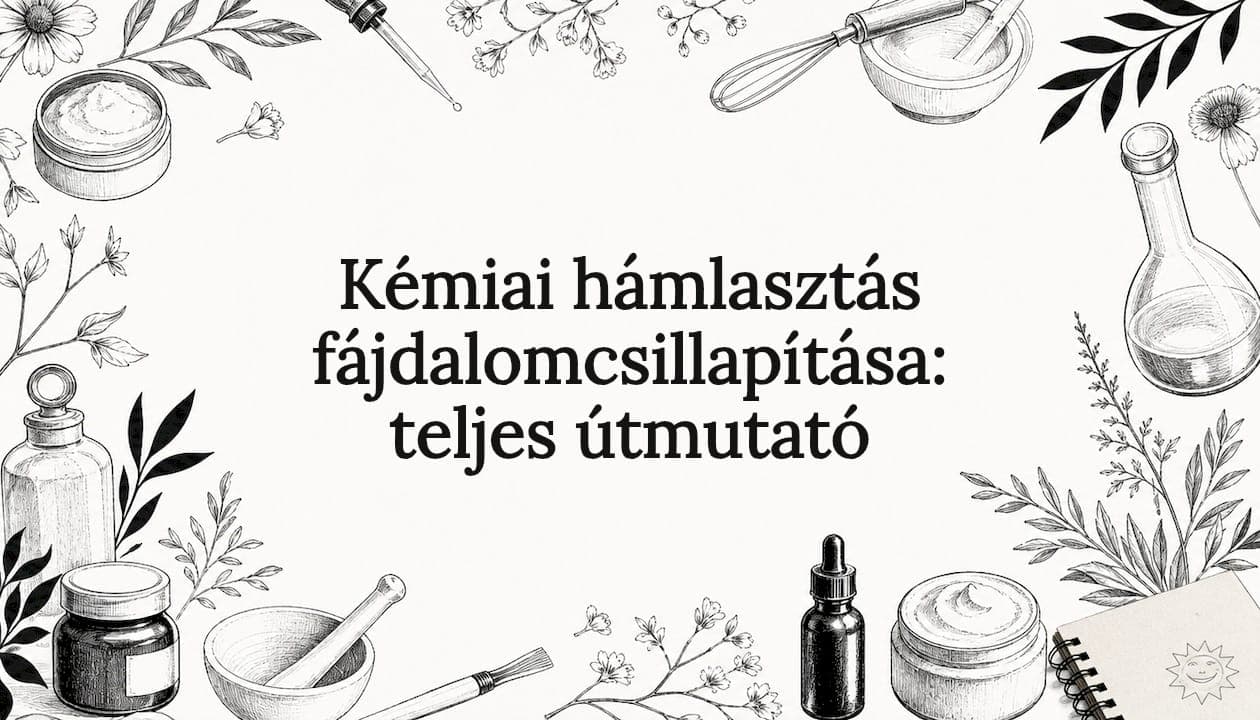 Kémiai hámlasztás fájdalomcsillapítása: teljes útmutató