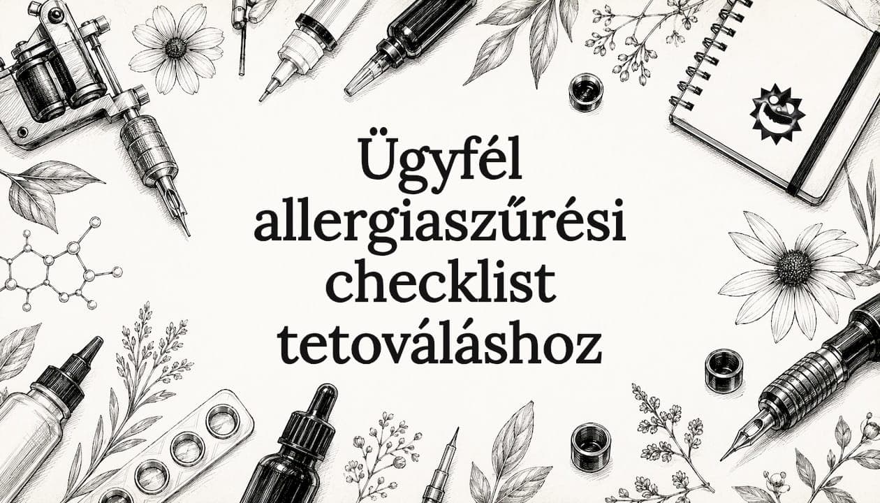 Ügyfél allergiaszűrési checklist tetováláshoz