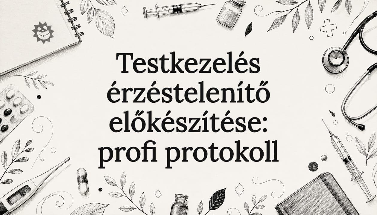 Testkezelés érzéstelenítő előkészítése: profi protokoll