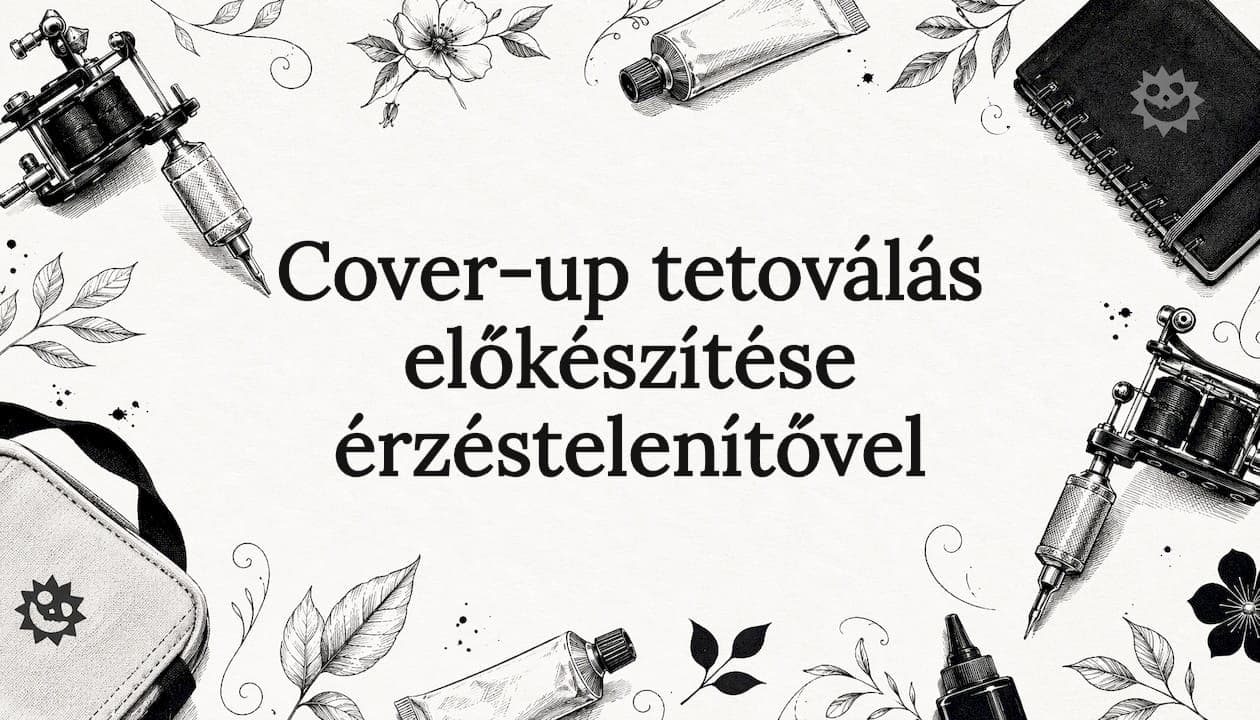 Cover-up tetoválás előkészítése érzéstelenítővel