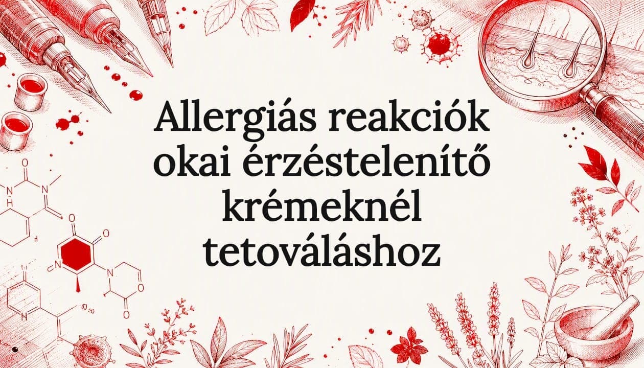 Allergiás reakciók okai érzéstelenítő krémeknél tetováláshoz