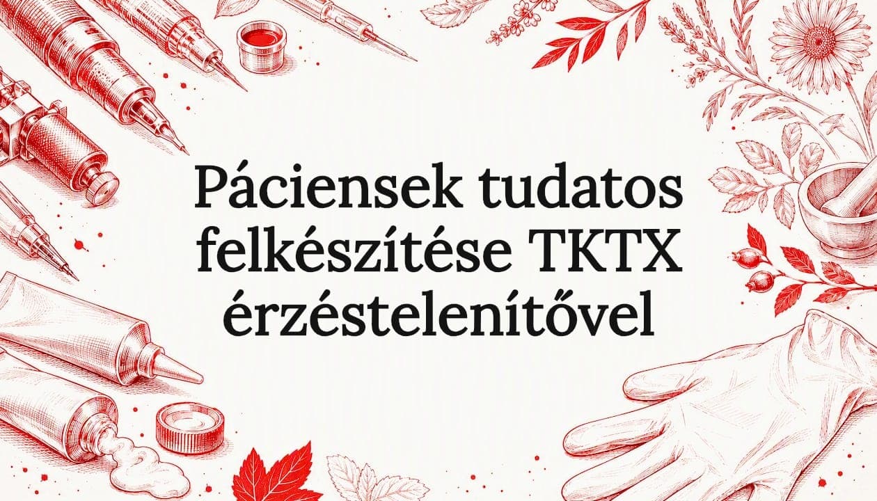 Páciensek tudatos felkészítése TKTX érzéstelenítővel