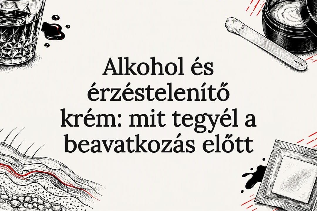 Alkohol és érzéstelenítő krém: mit tegyél a beavatkozás előtt