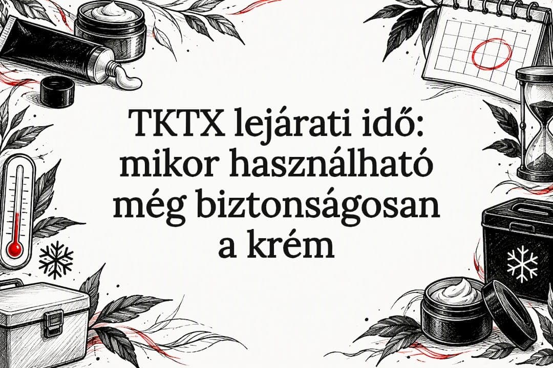 TKTX lejárati idő: mikor használható még biztonságosan a krém