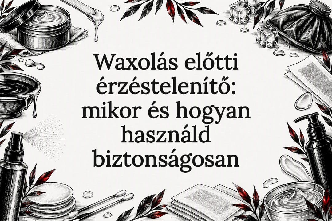 Waxolás előtti érzéstelenítő: mikor és hogyan használd biztonságosan