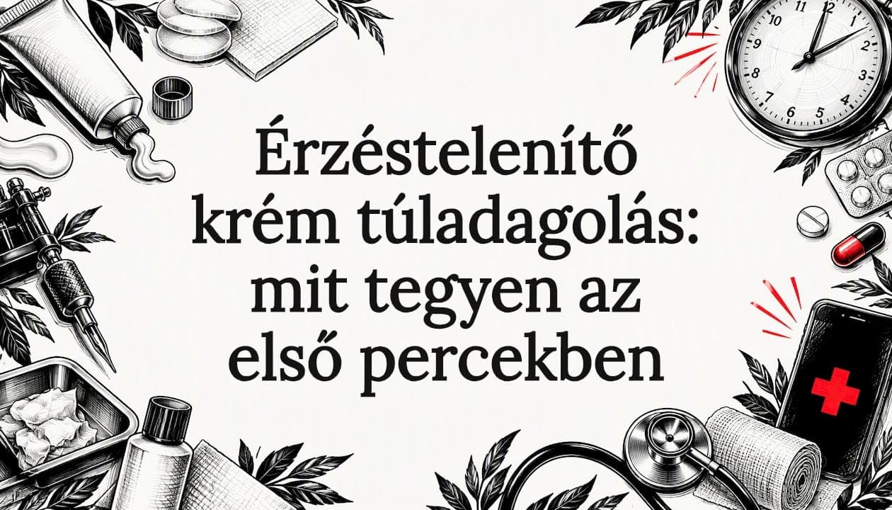 Érzéstelenítő krém túladagolás: mit tegyen az első percekben