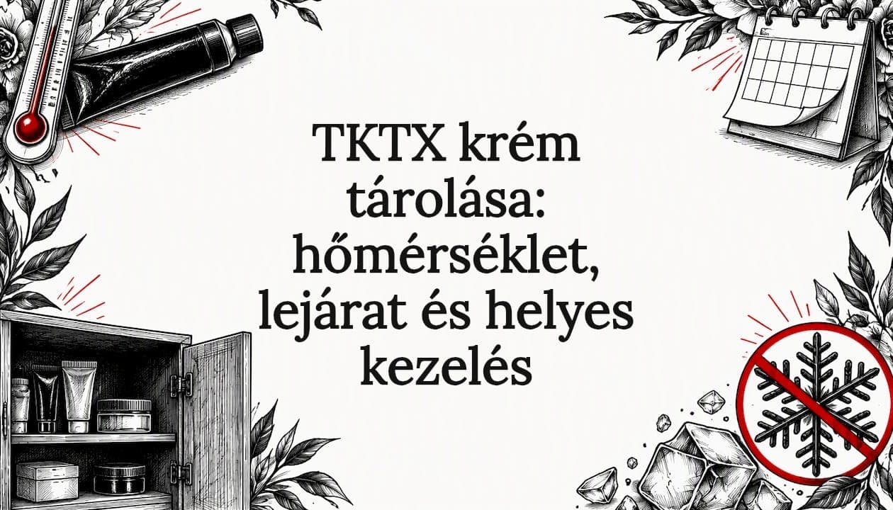 TKTX krém tárolása: hőmérséklet, lejárat és helyes kezelés