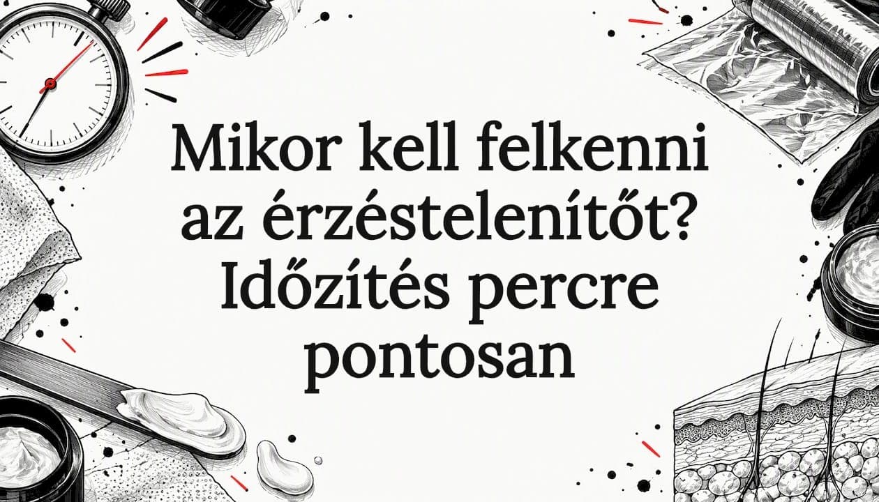 Mikor kell felkenni az érzéstelenítőt? Időzítés percre pontosan